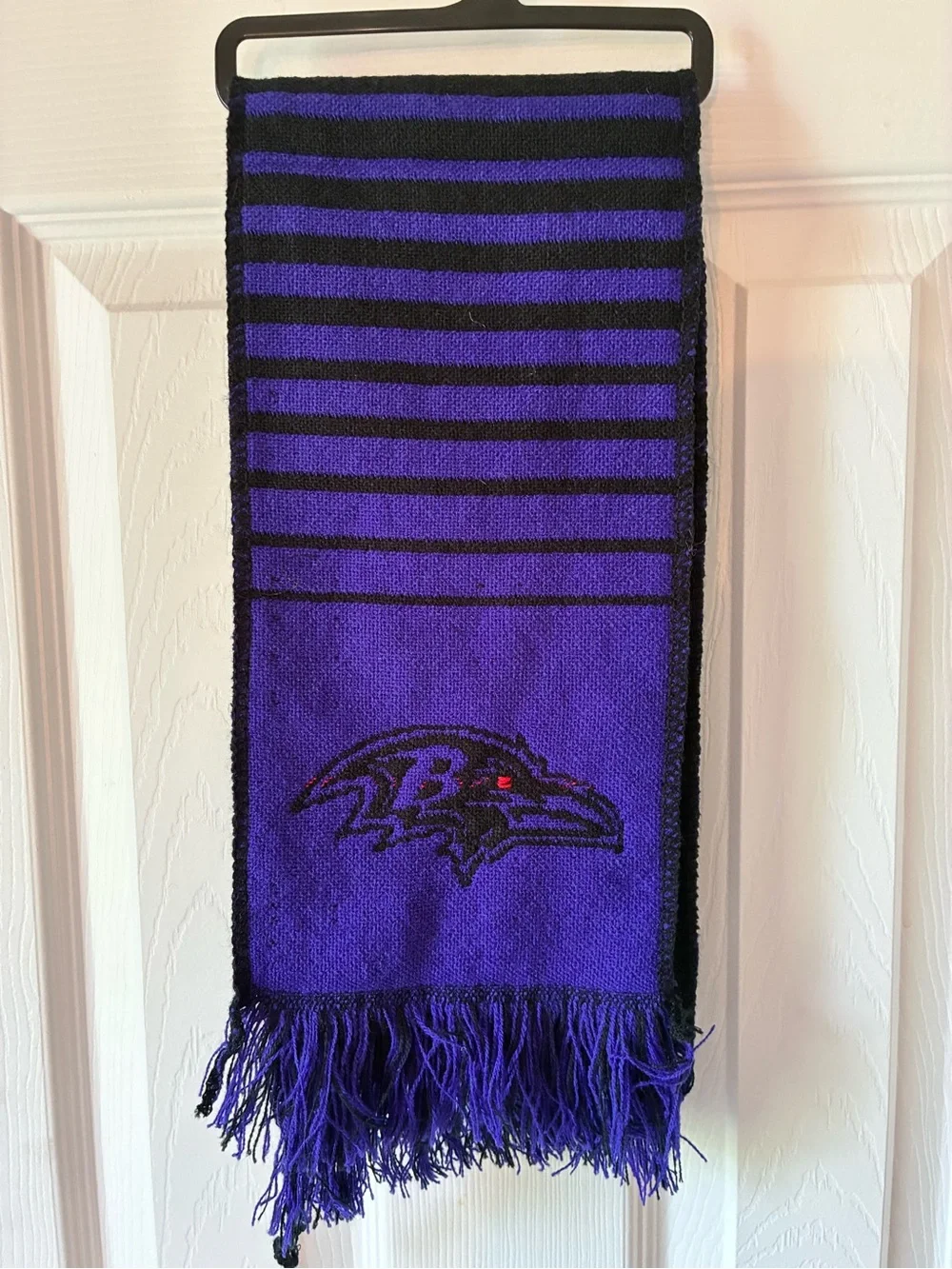 Baltimore Ravens Forever Collectibles NFL Knit Scarf Purple Black NWOT
